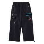 Moeyu Hatsune Miku Techwear Cargo Pants - Men's Straight-Leg Multi-Pocket Trousers